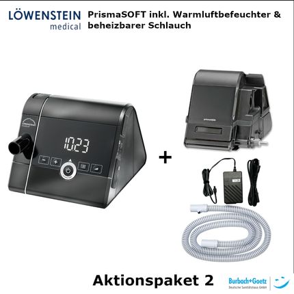 Paket] Löwenstein prisma SOFT CPAP Schlafapnoetherapiegerät mit