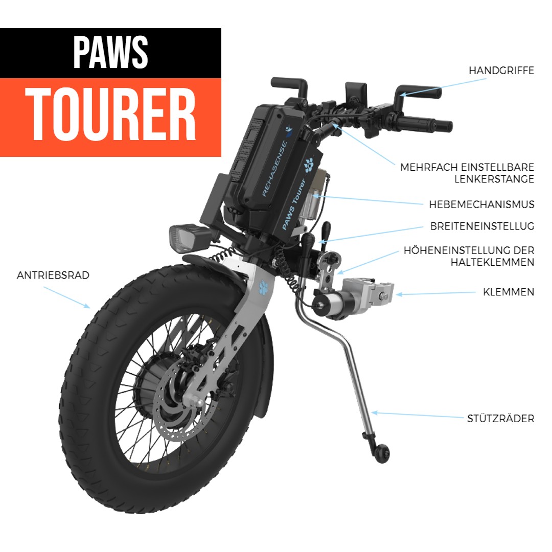 PAWS Tourer Komponenten