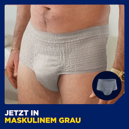 Die neue Tena Men Premium Fit Pants Maxi, HMV, Inkontinenzunterwäsche für  Männer, Einwegpants bei starkem Harnverlust (S/M = 12 Stück) (L/XL = 10  Stück), Burbach + Goetz