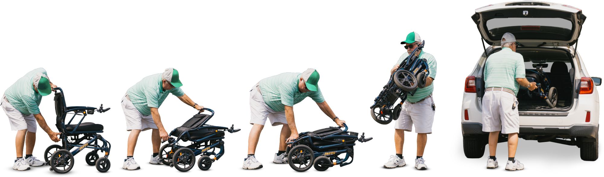 Jazzy Carbon HD Ablauf falten