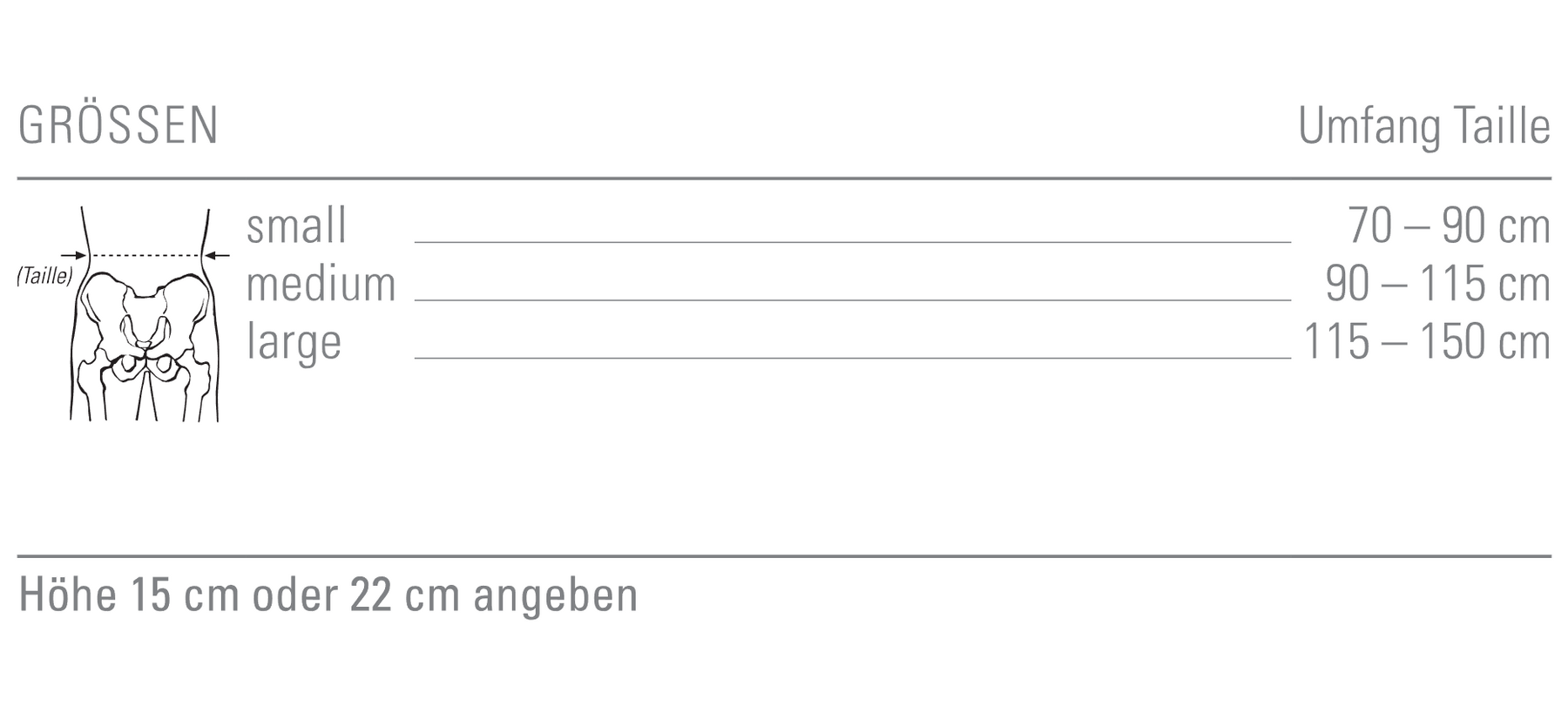 Größenauswahl