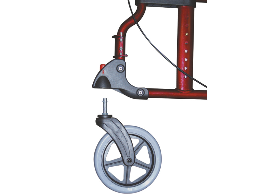 Drive Medical Rollator Diamond Deluxe 2in1 = Rollator und Transportstuhl,  inkl. Fußstützen, der Kombi-Rollator + Rollstuhl, Burbach + Goetz