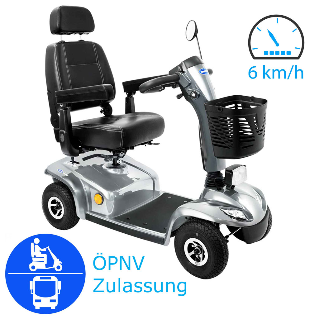 Elektromobil Leo ÖPNV, 6 Burbach Bahn Bus Onlineshop silber, | Seniorenmobil/E-Mobil, von mit ÖPNV-Zulassung Fachhandel + smarte & | km/h Goetz (#14414) das für & NEU: Invacare Scooter