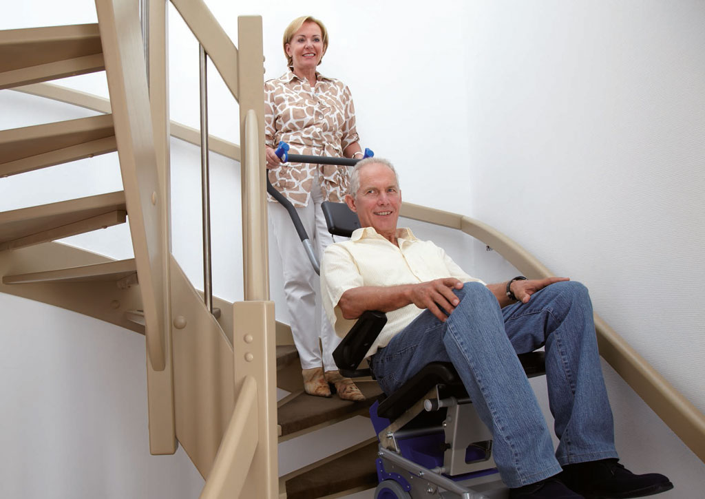 Liftkar PT Anwendungsbeispiel Treppe gewendelt